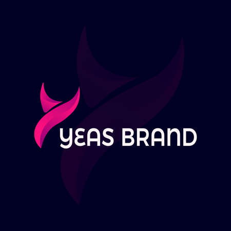 y letter logo.y branding logo templateのイラスト素材