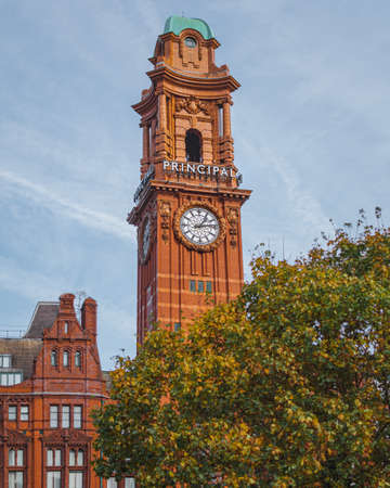 The Principal Hotel clock tower in Manchesterのeditorial素材