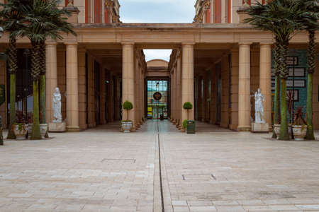 An empty Trafford Centre during the UK coronavirus lockdownのeditorial素材