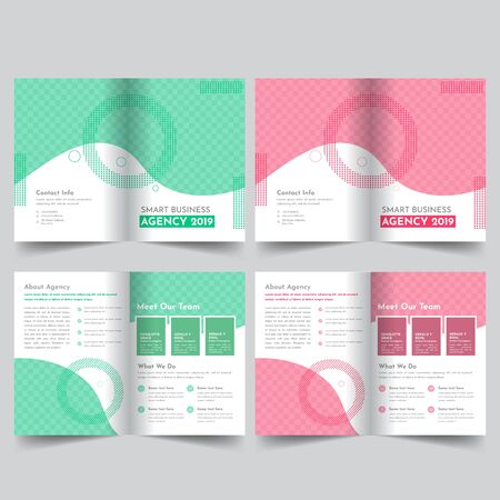 Corporate Bifold Brochure Templateのイラスト素材