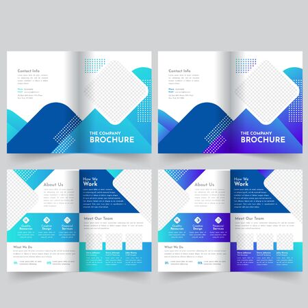 business bifold brochure templateのイラスト素材