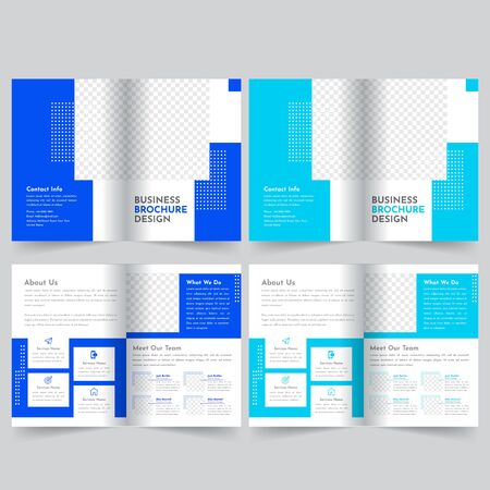 business bifold brochure templateのイラスト素材