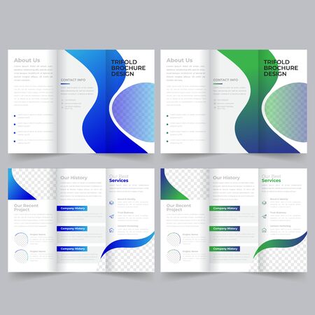Business Trifold Brochure Templateのイラスト素材