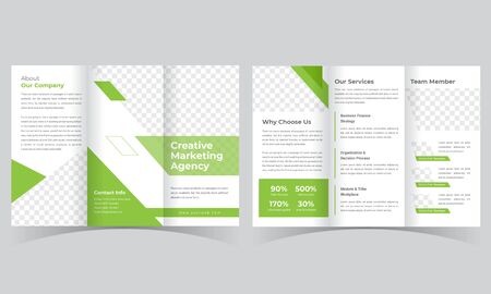 Business Trifold Brochure Templateのイラスト素材