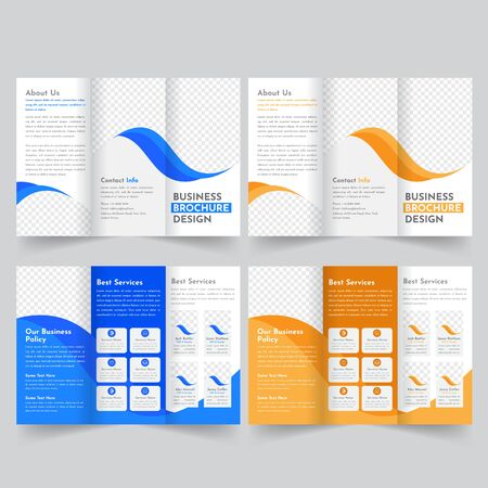Business Trifold Brochure Templateのイラスト素材