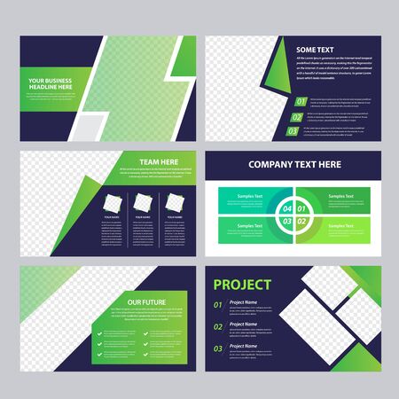 Collection of cards for business presentationのイラスト素材