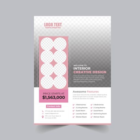 Real Estate Flyer Templateのイラスト素材