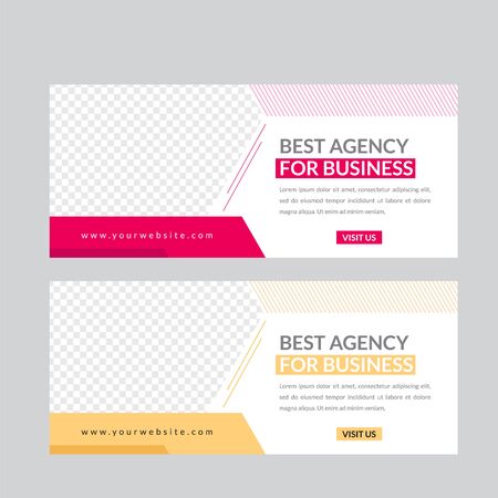 Business Web Bannersのイラスト素材