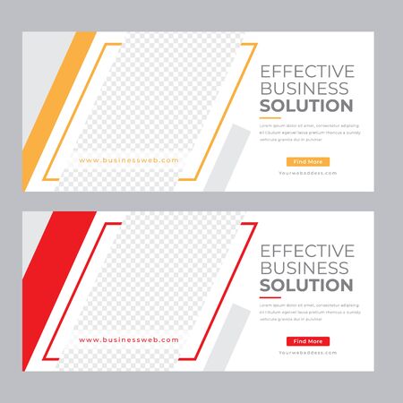Corporate Business Web Bannerのイラスト素材