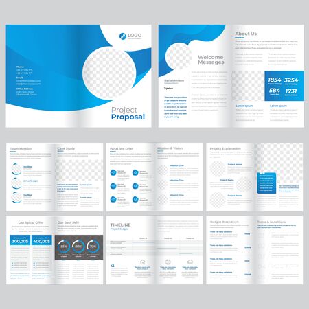 business brochure templateのイラスト素材