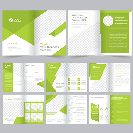 business brochure templateのイラスト素材