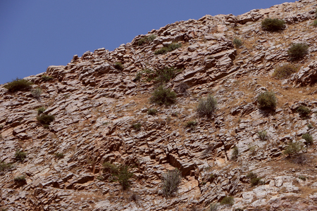 A barren slippery hill