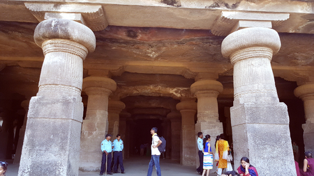 Elephanta caves dock, from where one can reach to one of the oldest rock cut structures of India, the Elephanta caves, associated to the cult of Lord Shiva.のeditorial素材