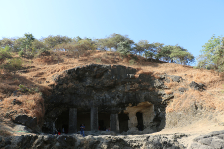 Elephanta caves dock, from where one can reach to one of the oldest rock cut structures of India, the Elephanta caves, associated to the cult of Lord Shiva.のeditorial素材