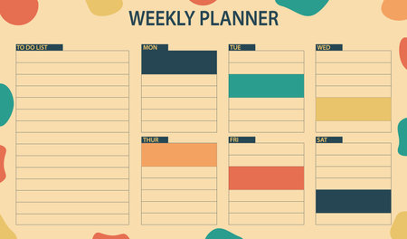 Ilustración de Habit tracker for adults for all. - Imagen libre de derechos