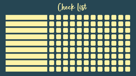 Simple dark background in check list style.のイラスト素材