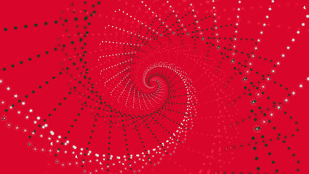 Abstract fractal red background. Fractal art background