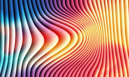 Vibrant wavy gradient background with flowing colorful lines and abstract textured pattern