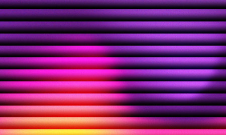 Vibrant horizontal striped gradient background with colorful purple pink orange huesの写真素材