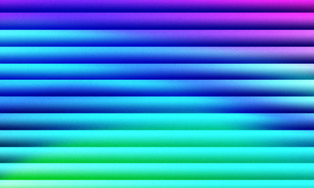 Vibrant horizontal gradient stripes background with blue, purple, and green huesの写真素材