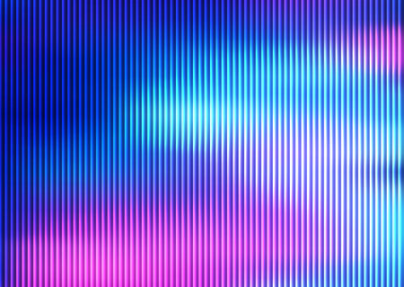 Abstract background featuring vibrant vertical stripes with a dynamic blue and pink gradient. Ideal for modern digital use.の写真素材