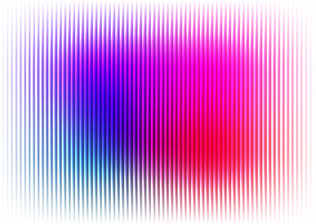 Dynamic abstract background featuring colorful glowing vertical lines creating a futuristic design element.の写真素材