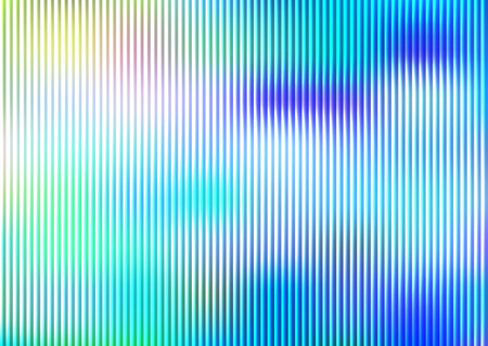 A dynamic abstract background featuring bright vertical lines and a smooth color gradient from blue to green.の写真素材