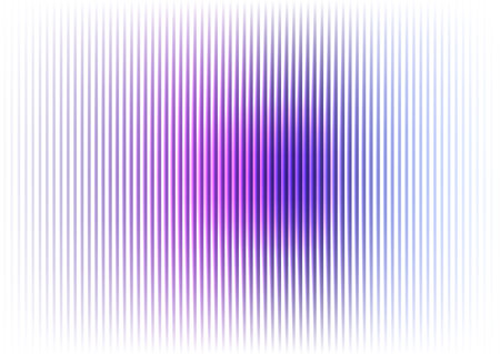 Digital abstract background featuring vertical lines, gradually shifting colors from white to vibrant magenta and purple.の写真素材