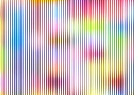 Vibrant vertical line background creating an abstract spectrum of flowing color and light for modern design.の写真素材