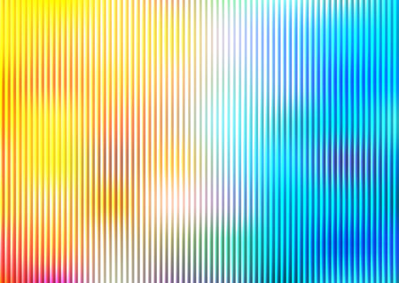 Abstract background features glowing parallel lines transitioning smoothly across the color spectrum, creating a modern digital feel.の写真素材