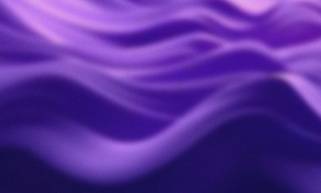 Abstract purple flowing waves, subtle grain texture, smooth vibrant color gradient.の写真素材