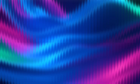 Vibrant abstract light wave pattern with dynamic fluid neon color gradientsの写真素材