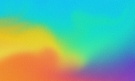 Vibrant grainy gradient background featuring smooth color blend textureの写真素材