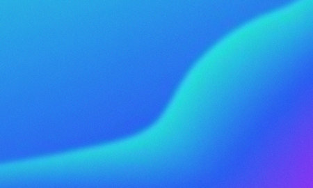 Soft blue and turquoise gradient with grainy texture, abstract fluid wavesの写真素材