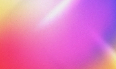 Gradient background with colorful pink, purple, and yellow noise textureの写真素材
