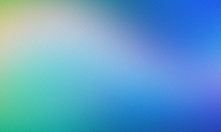 Smooth gradient background with subtle grain texture blending blues and greensの写真素材
