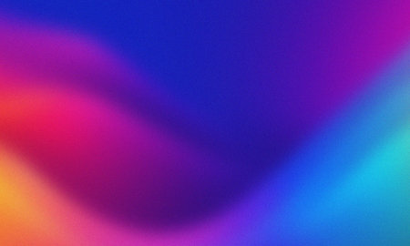 Vibrant multicolored gradient with noise texture modern abstract backgroundの写真素材
