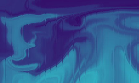 Gradient liquid pattern of blue and purple, contemporary digital art background.の写真素材