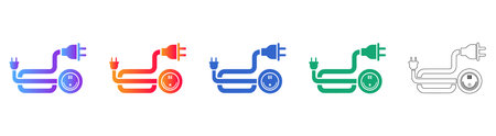 Robot Vacuum Cleaner Icon Set vol 783