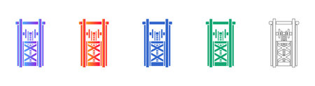 Vertical Lift Mechanism Icons vol 1127