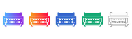 Computer Port Connector Icon Set vol 1479