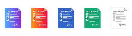 Official Patient Discharge Form Icons vol 2202