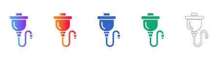 Medical Infusion Bag scalable design Icon Collection vol 2520のイラスト素材