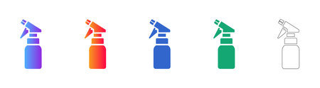 Trigger Spray Bottle Icons vol 2716