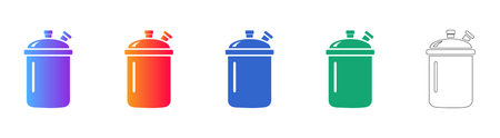 Scientific Laboratory Vessel Icon Collection vol 3063