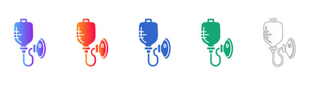 Respiratory Therapy Infusion Icons vol 3430