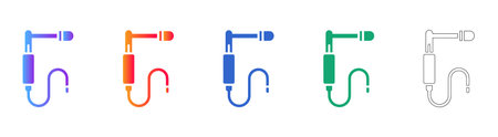 Medical Electrical Probe Icon Set vol 3410