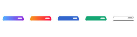 Set of Modern Smartphone Icons vol 3646