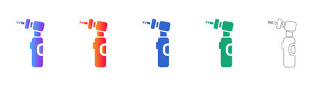Dental Handpiece Icon Set for Clinics vol 3798