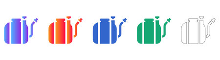 Agricultural Chemical Sprayer Tank Icons vol 25523のイラスト素材